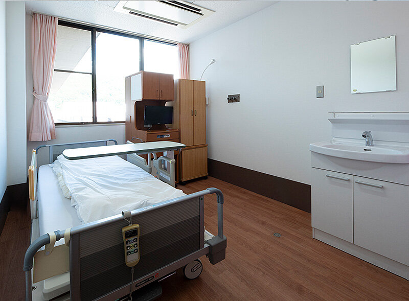 入院中の患者の写真