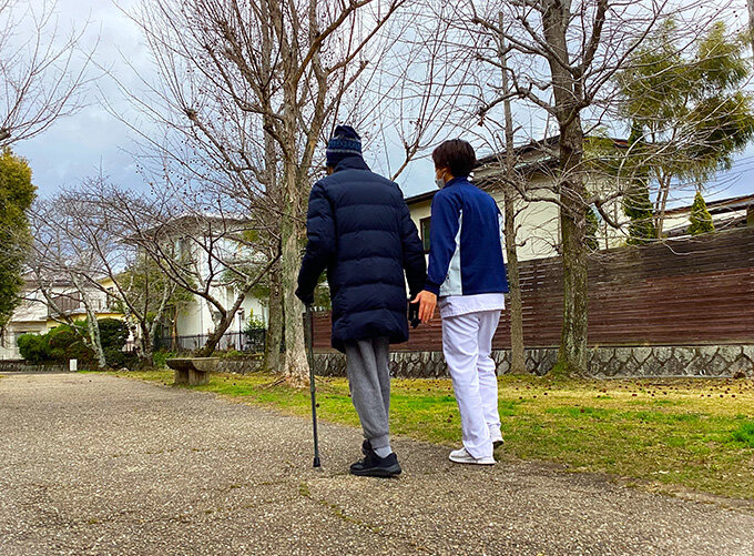 患者さんがリハビリをしている様子