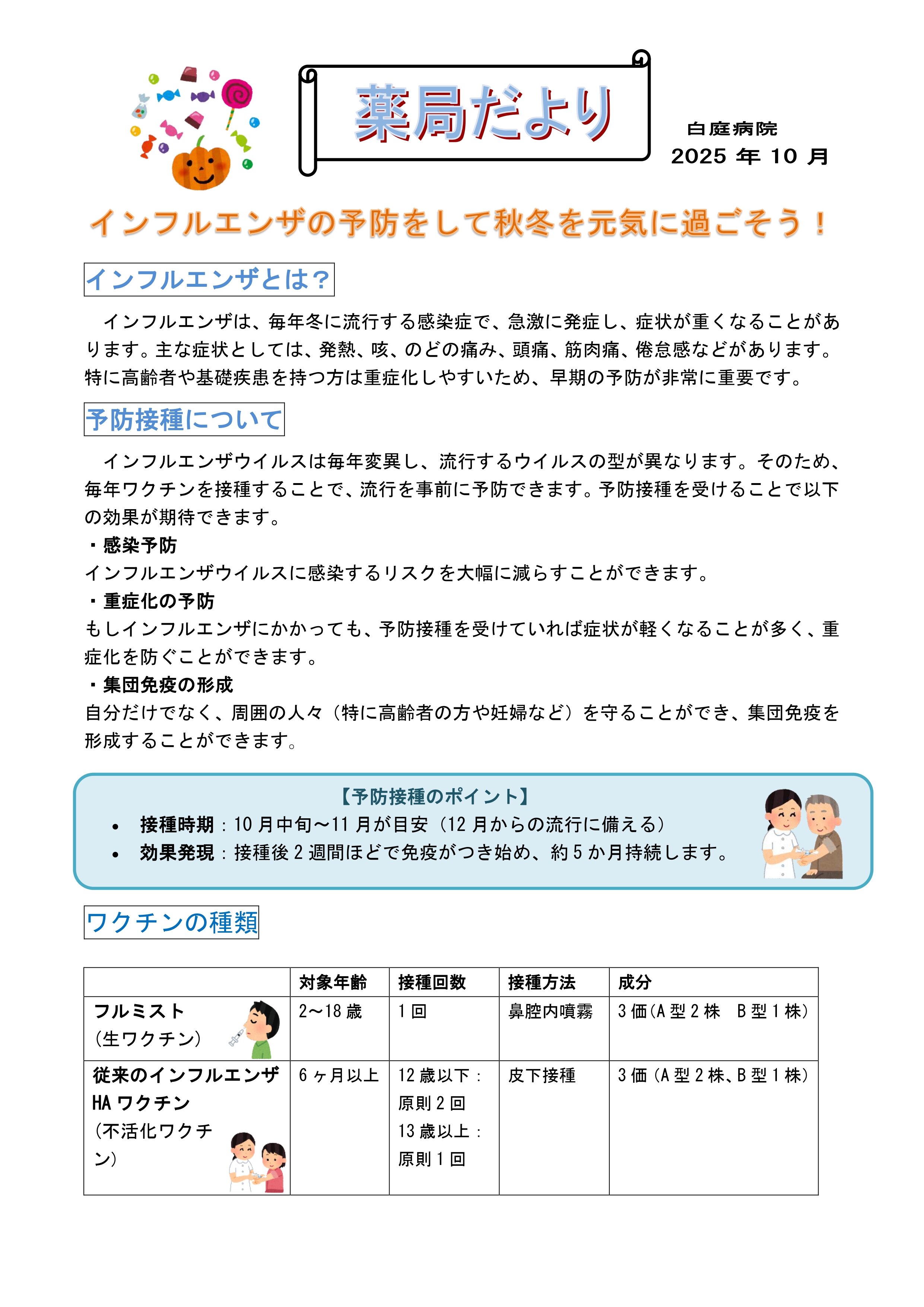 薬局だより 10月号①の写真