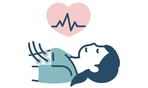 スクリーニング検査を受けている患者のイラスト