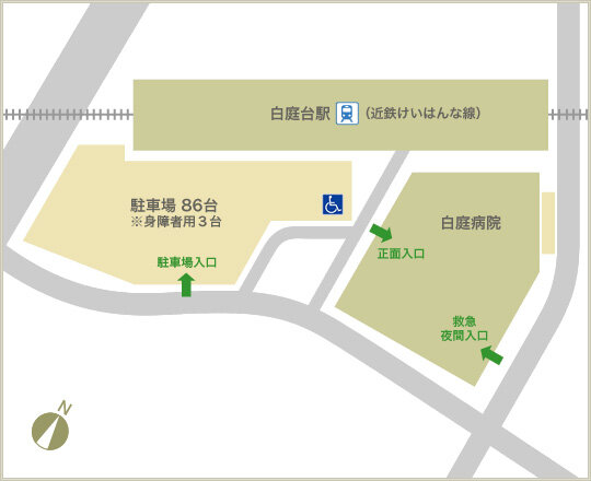 駐車場のマップ