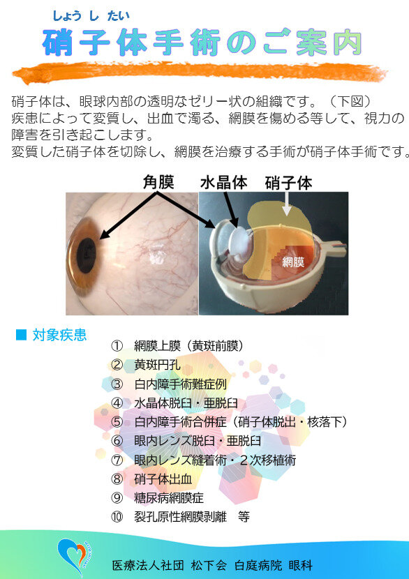 硝子体手術のご案内の写真